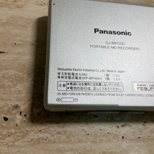 Panasonic Portable Md Players Sj-Mr100 7920