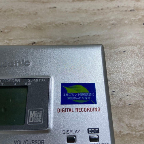 Panasonic Portable Md Players Sj-Mr100 7920