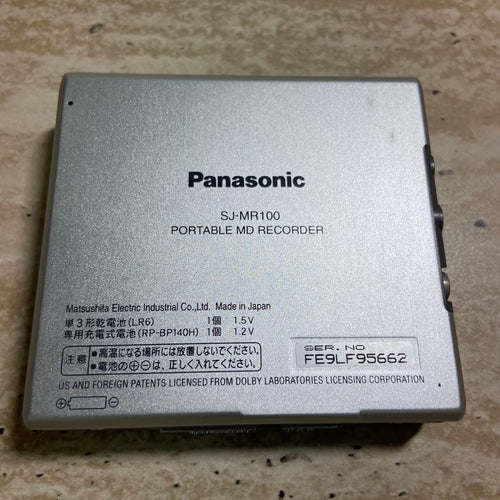 Panasonic Portable Md Players Sj-Mr100 7920