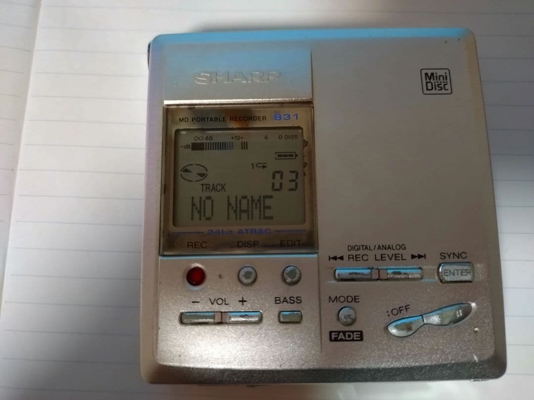Sharp Portable Md Players Md-Mt831-S