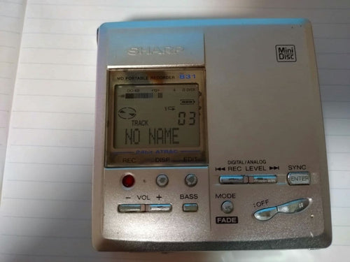 Sharp Portable Md Players Md-Mt831-S