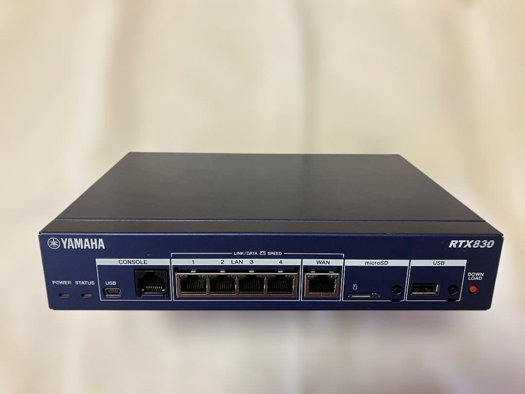 Yamaha Wired Lan Routers Rtx830 Vpn