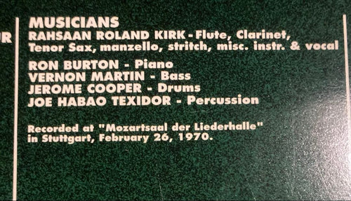 Overseas Music Roland Kirk Petite Fleur 1Lp