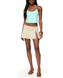 Long Sleeve Edikted Radley Bead Halter Top Aqua