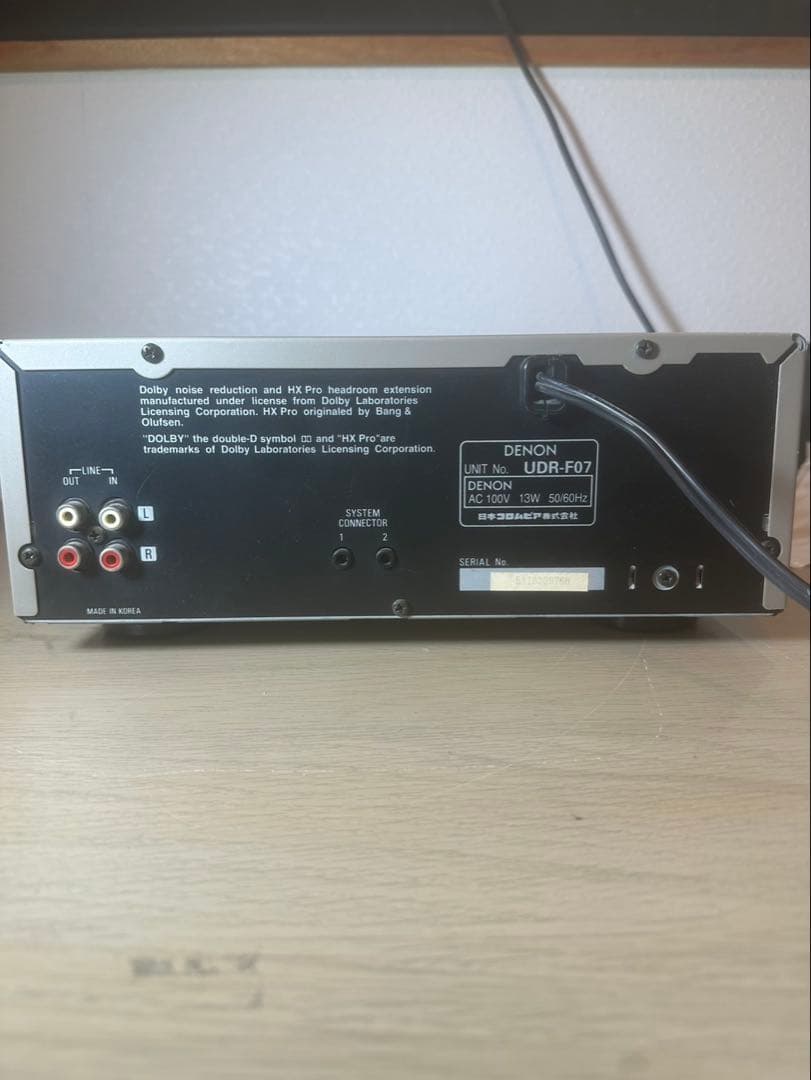 Cassette Player Denon Udr-F07