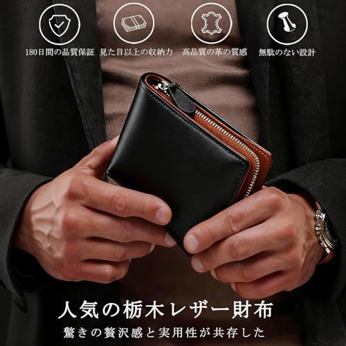 Bi-Fold Wallet [Bluesay] 2 Ykk Box 3F3Dd125