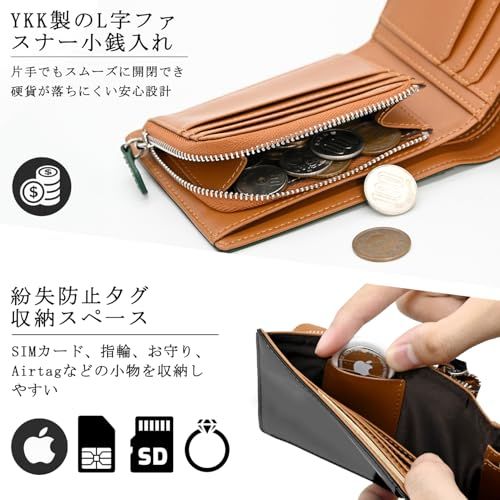 Bi-Fold Wallet [Bluesay] 2 Ykk Box 3F3Dd125