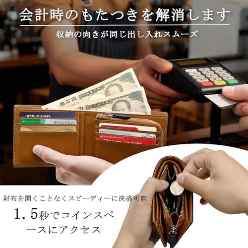 Bi-Fold Wallet [Bluesay] 2 Ykk Box 3F3Dd125