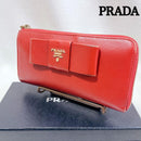 Prada Long Wallet L Red
