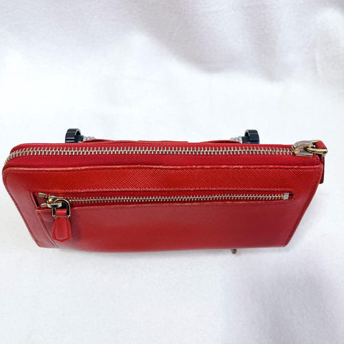 Prada Long Wallet L Red