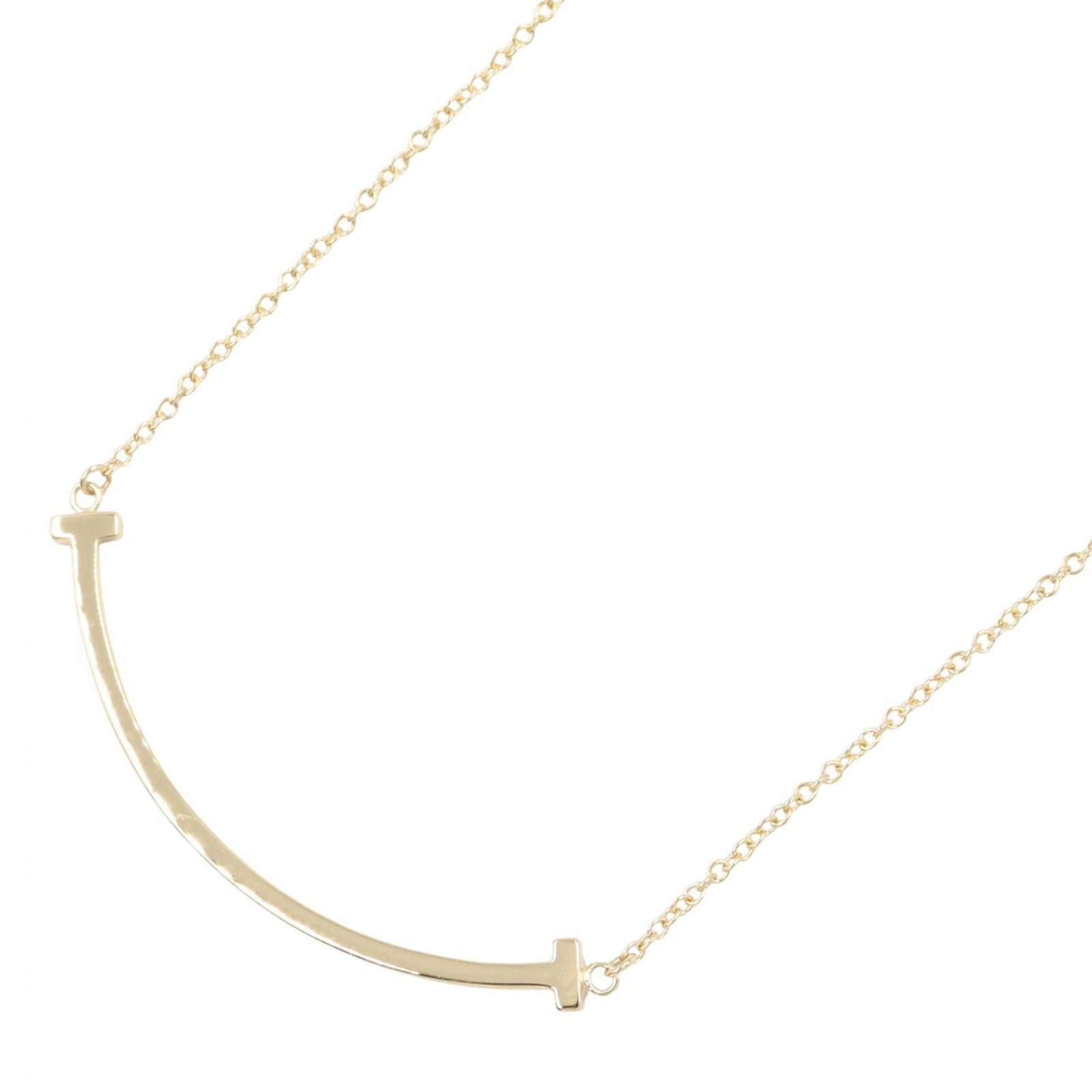 Tiffany Necklace Co T 40.5/45.5Cm K18 Used A