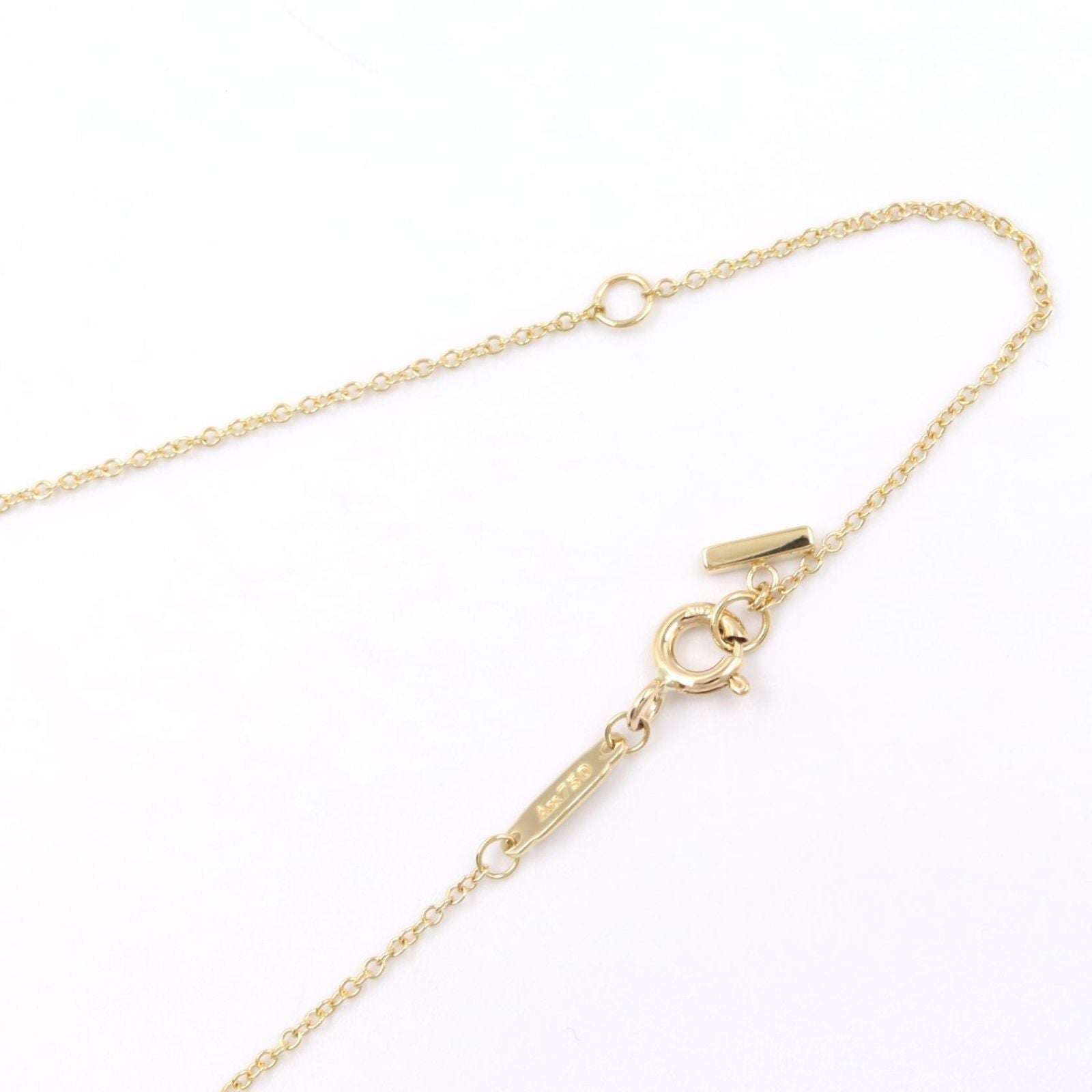 Tiffany Necklace Co T 40.5/45.5Cm K18 Used A