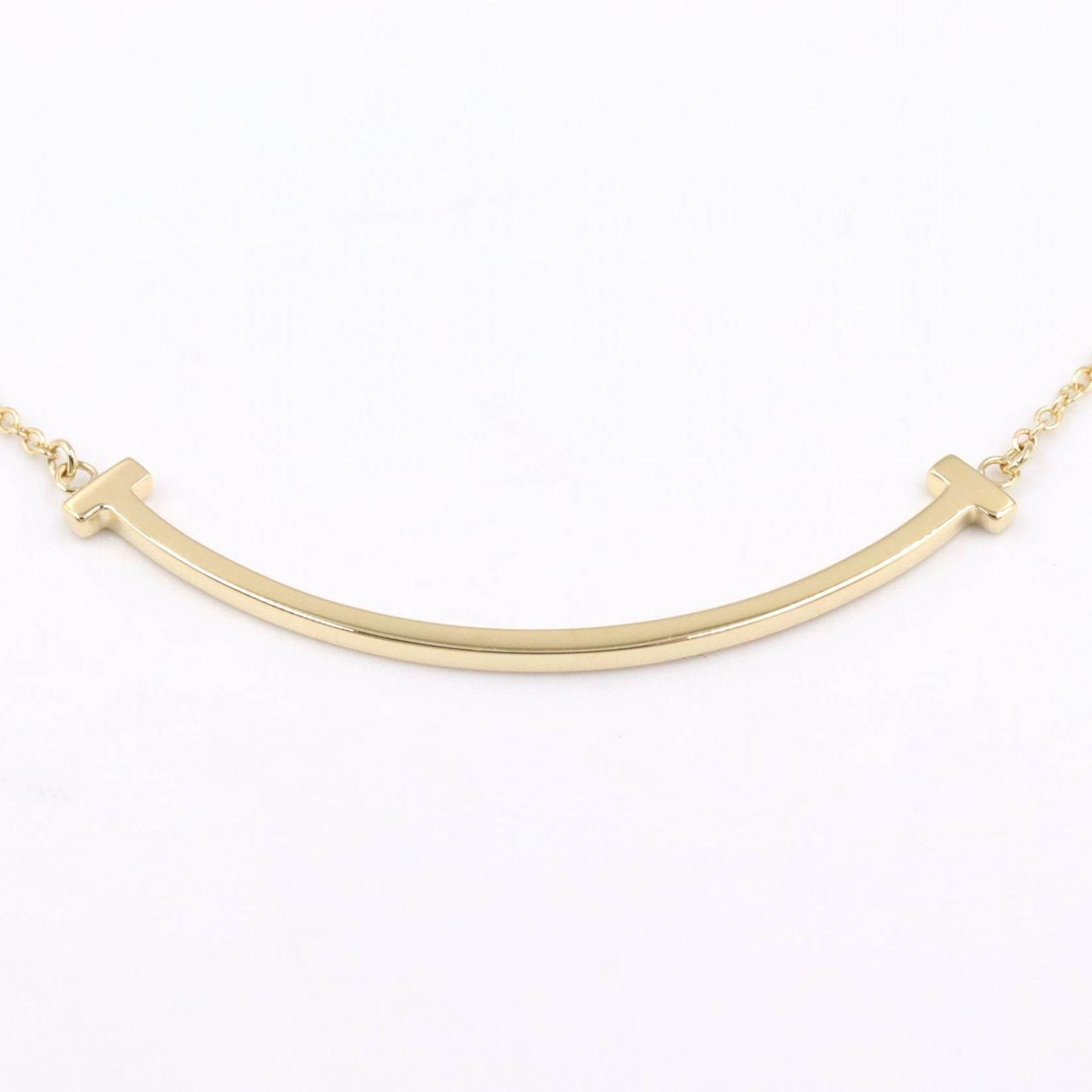 Tiffany Necklace Co T 40.5/45.5Cm K18 Used A