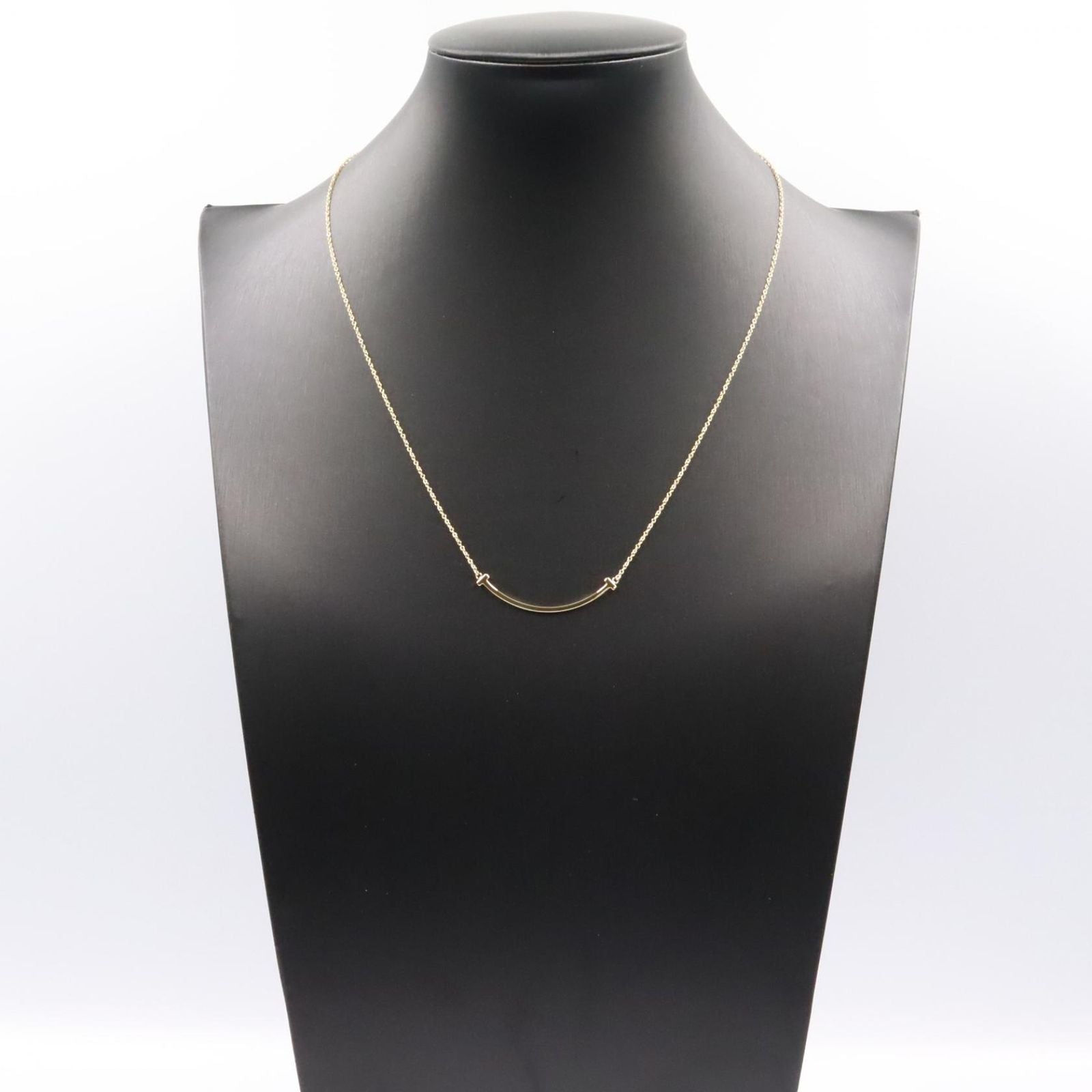 Tiffany Necklace Co T 40.5/45.5Cm K18 Used A