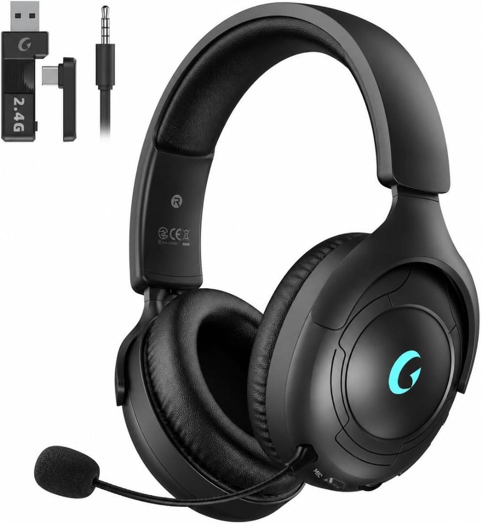 Gaming Headphones Headsets 2.4G Usb/Type-C/Blue Blue