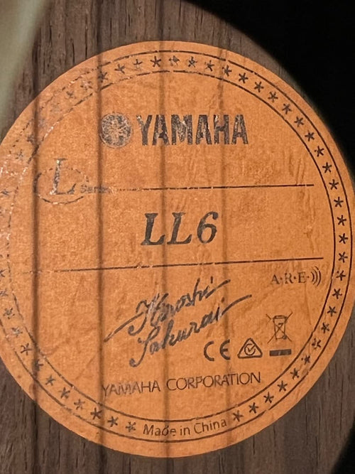 Yamaha Acoustic Guitar Ll6 Are
