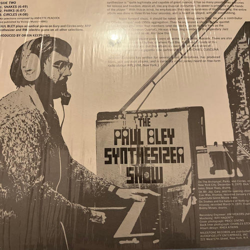 Overseas Music The Paul Bley Synthesizer Show