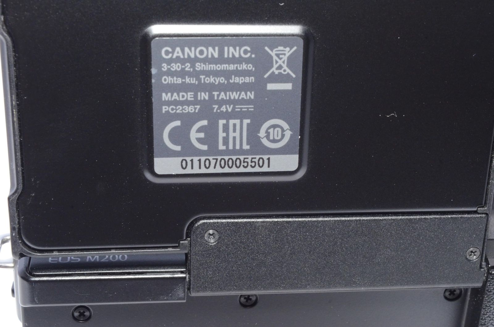 Canon Mirrorless Interchangeable Lips Eos M200
