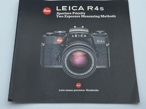Leica Slr Cameras (Film) R4S Mod. P 1985