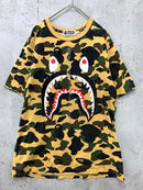 A Bathing Ape T -Shirt Camo Shark Tee Sizem/