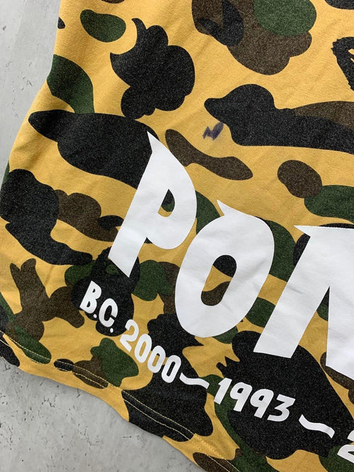 A Bathing Ape T -Shirt Camo Shark Tee Sizem/