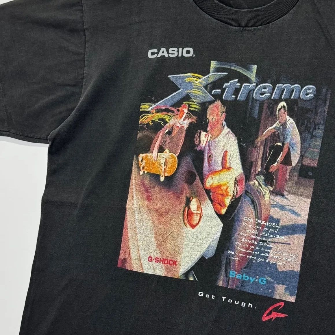 Casio T -Shirt 90S G-Shock X-Treme Dan Drehoble Vintage T-Shirt L [G No-B03