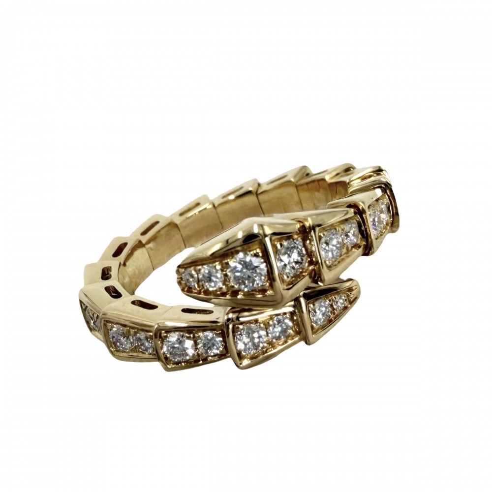 Bvlgari Ring Au750 18 Yg S K18 10 5.7G