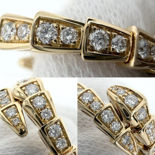 Bvlgari Ring Au750 18 Yg S K18 10 5.7G