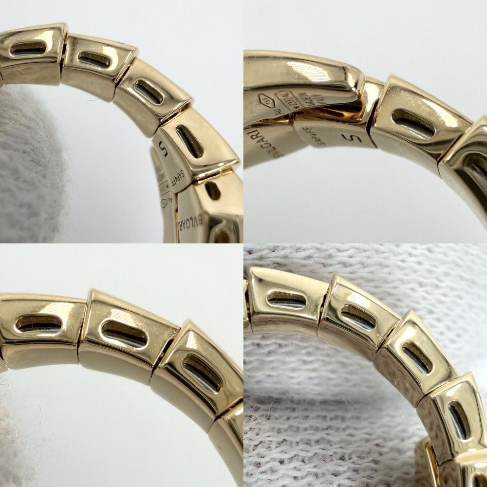 Bvlgari Ring Au750 18 Yg S K18 10 5.7G