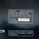 Sony Cd, Md Cassette Decks Cd/Md Mxd-D2 Ok