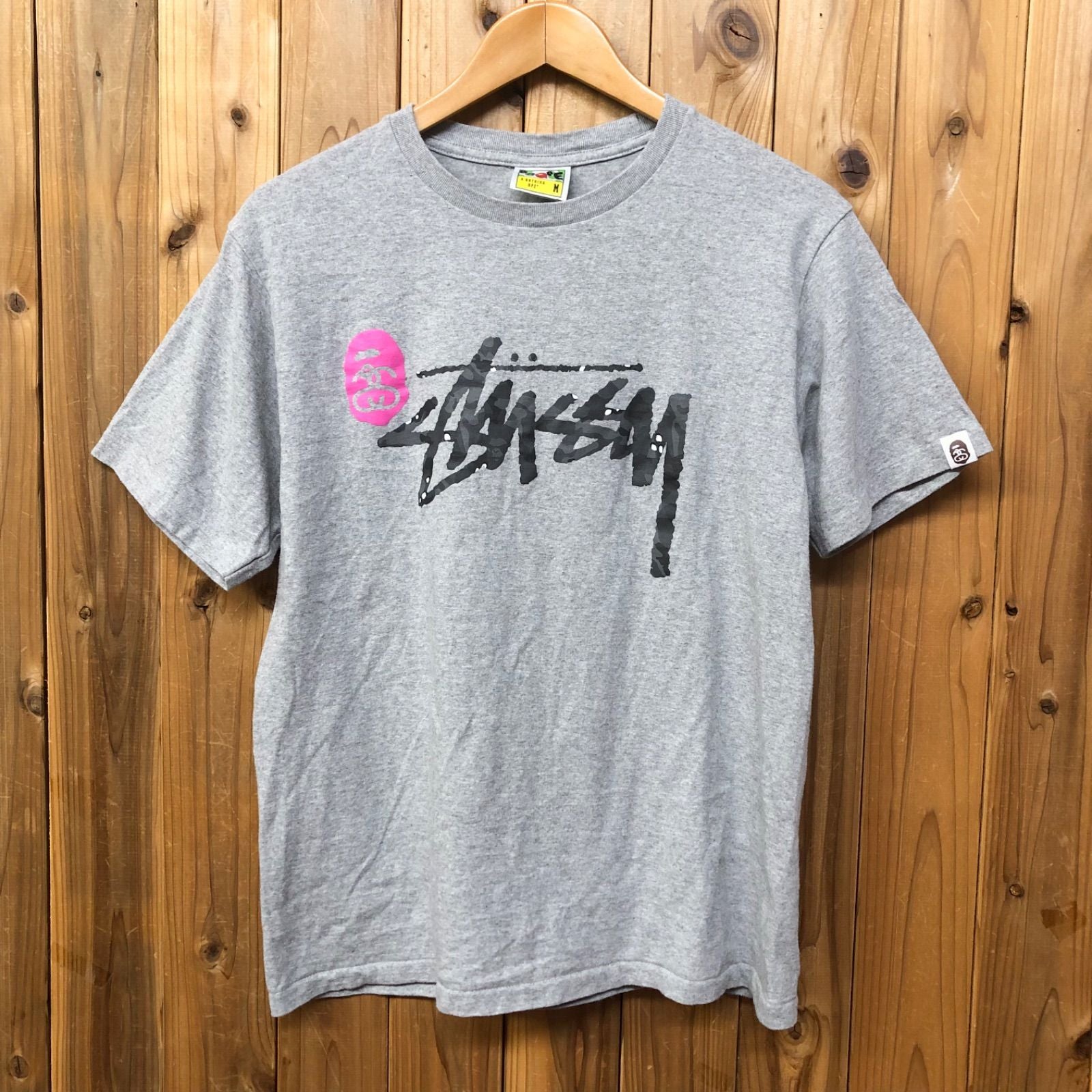 Stussy T -Shirt Bape Camo Shark M A Bathing Ape