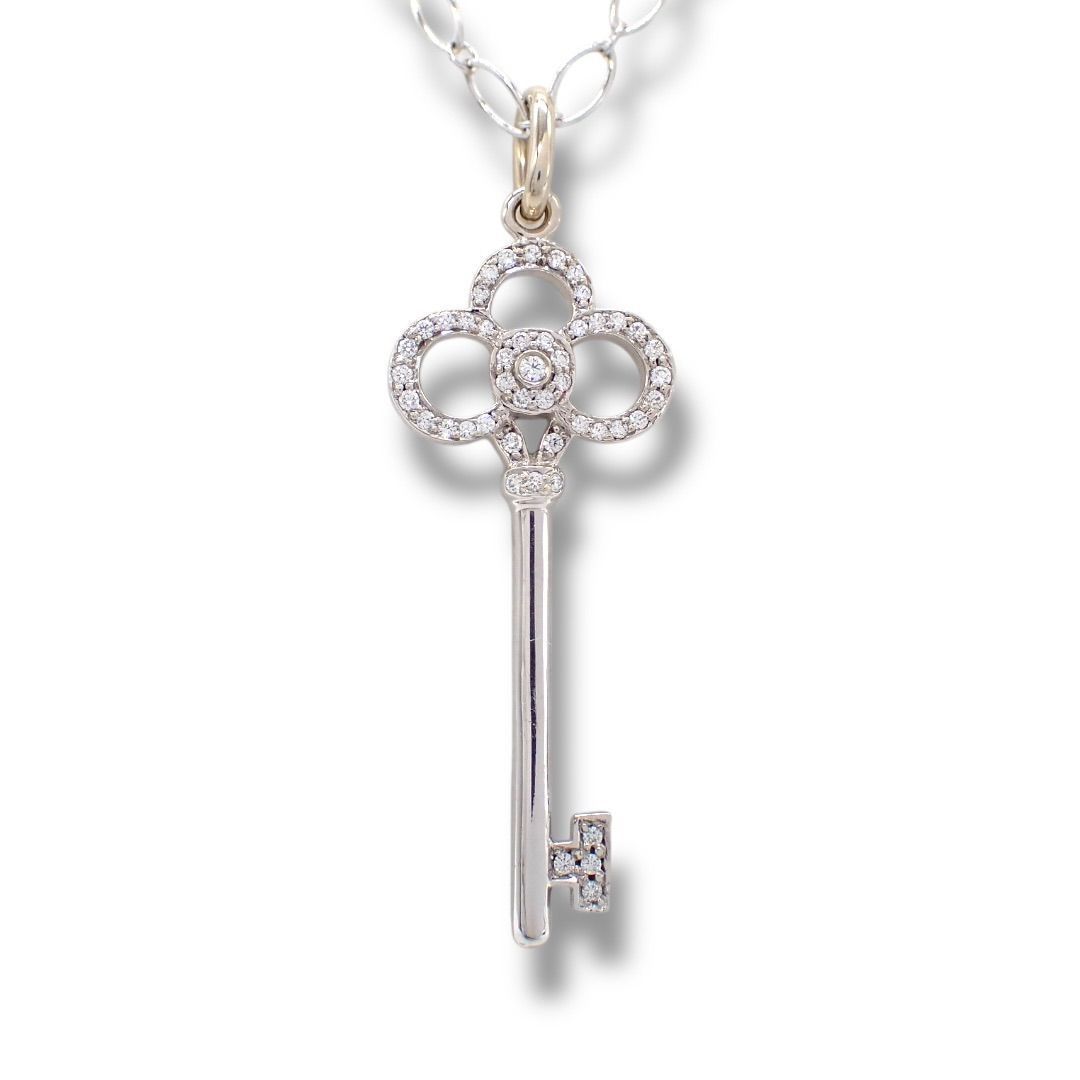 Tiffany Necklace Co. K18 Wg 750 4438