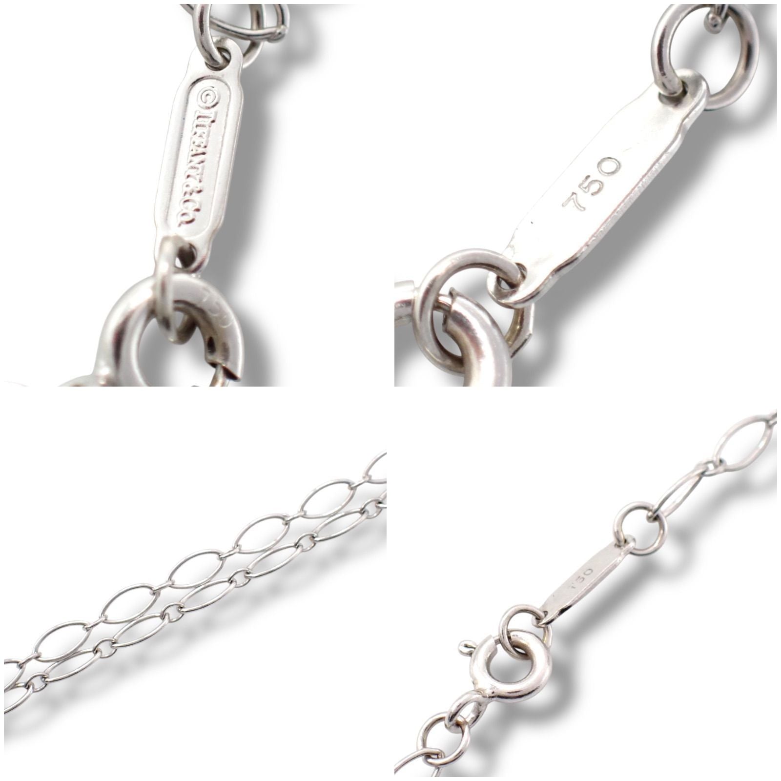 Tiffany Necklace Co. K18 Wg 750 4438
