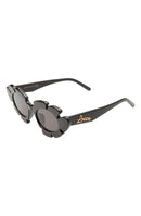 Loewe Sunglasses Tinted Oval Sunglasseshiny Black Smoke