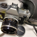 Canon Slr Camera (Film) Cano Fx Fl F1.8