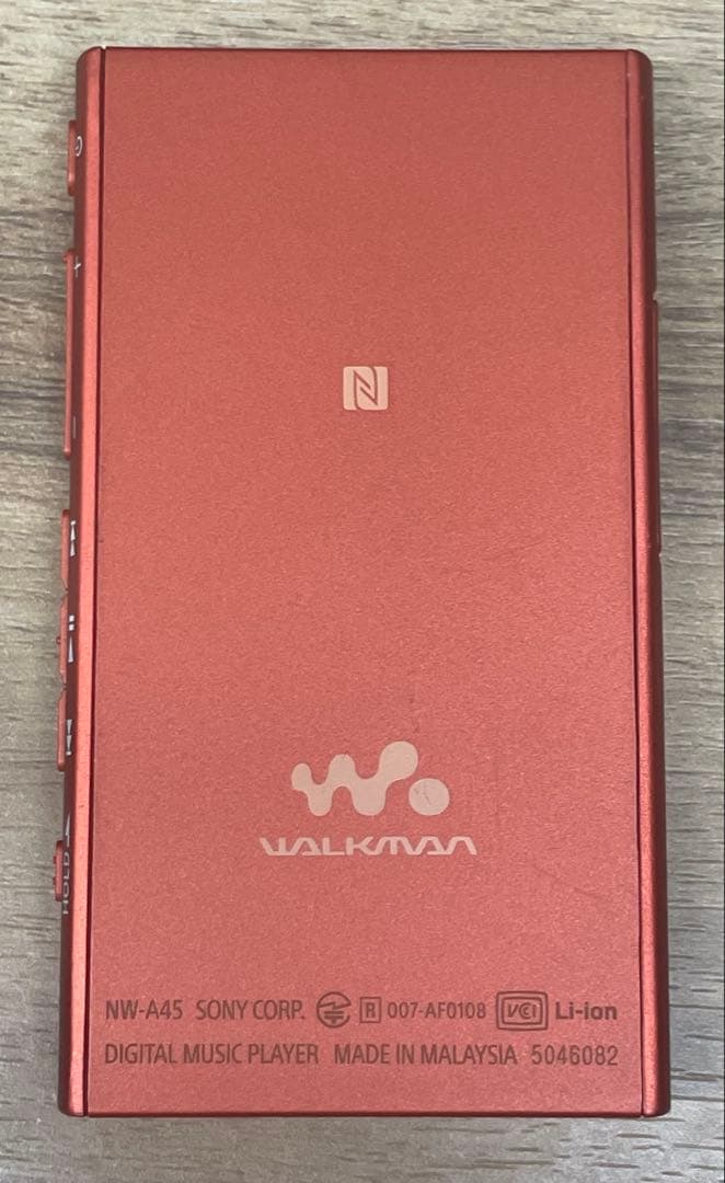 Sony Digital Audio Player Walkman Nw-A45 16Gb Microsdxc Red