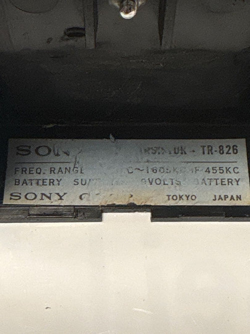 Sony Radios Radio Cassette Players Tr-826 8 Transistor