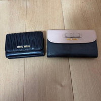 Miu Trifold Wallets Miumiu