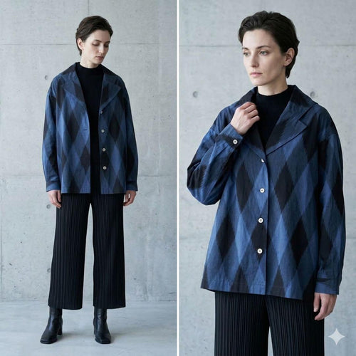 Issey Miyake Tailored Jackets Brush Tag Jacket Cotton