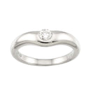 Tiffany Ring Tiffany&Co. 10 1P Pt Curved Band Diamond 90328855