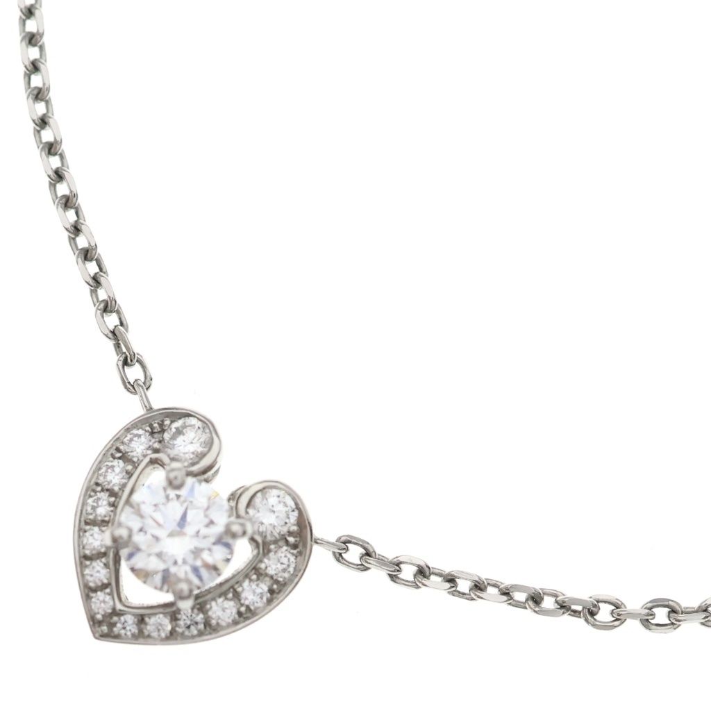 Cartier Necklace Pt950 0.55Ct 7.9G Crn3018100