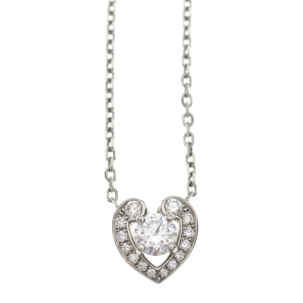 Cartier Necklace Pt950 0.55Ct 7.9G Crn3018100