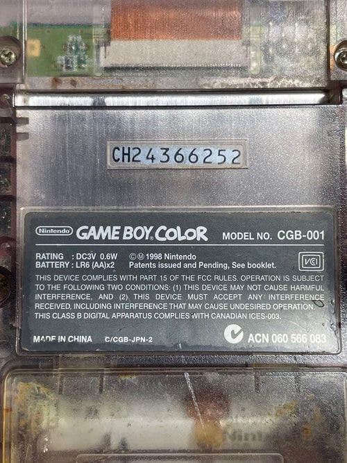 Gameboy Consoles (Game Boy Color) Y Cgb-001