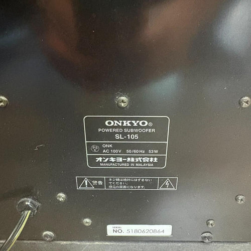 Onkyo Subwoofer Sl-105