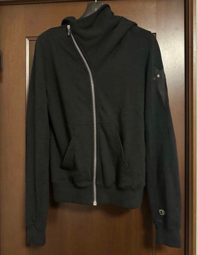 Rick Owens Hoodies Champion Mountain Hoodie Black