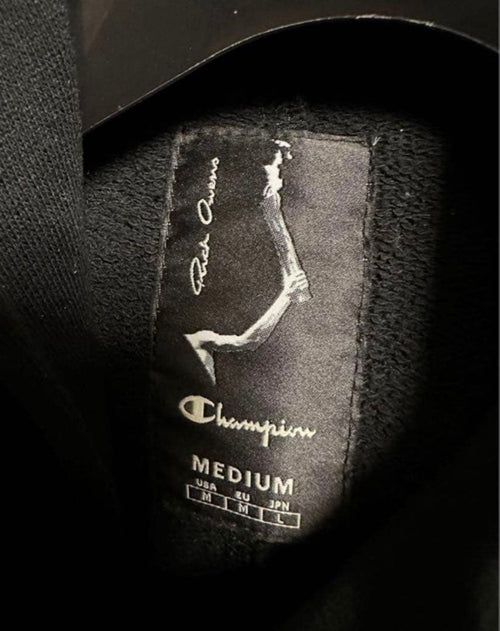 Rick Owens Hoodies Champion Mountain Hoodie Black