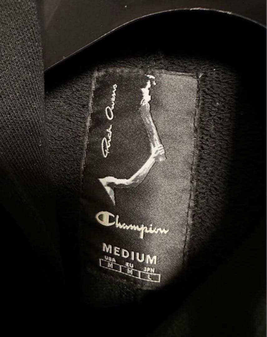 Rick Owens Hoodies Champion Mountain Hoodie Black