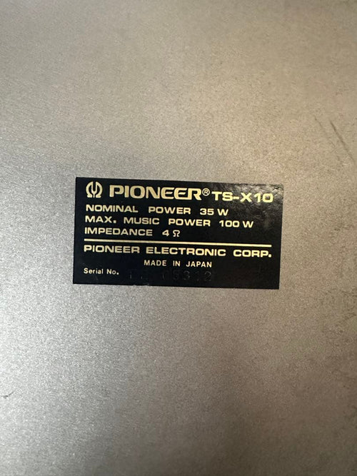 Pioneer Free-Standing Box Type Ts-X10