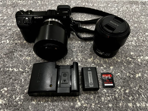 Sony Mirrorless Interchangeable Lips Nex-7 Sel1855 Sel50F18