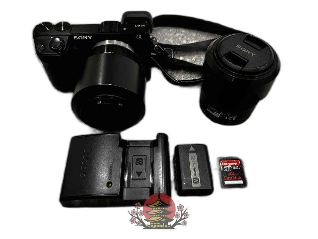 Sony Mirrorless Interchangeable Lips Nex-7 Sel1855 Sel50F18